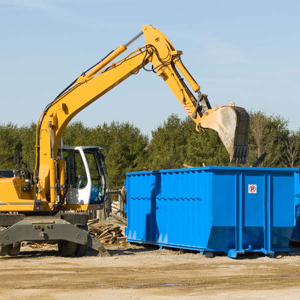 are there any restrictions on where a residential dumpster can be placed in Coden Alabama